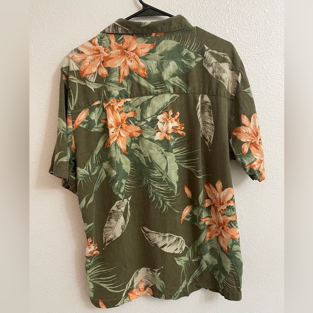 Vintage St. John’s Bay 100% Silk Hawaiian Shirt Men’s Size M - Picture 4 of 6